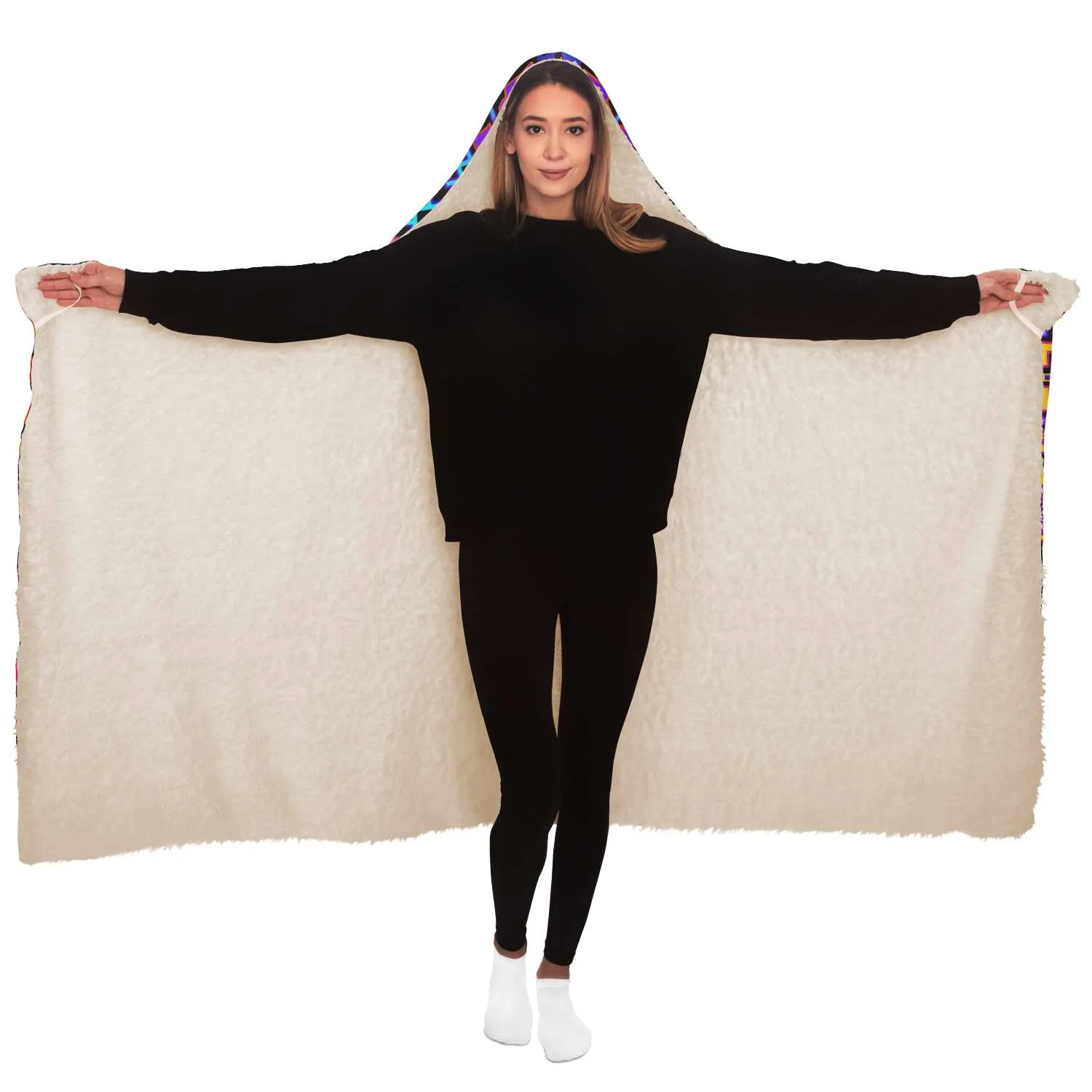 Rainbow Healing Hooded Blanket