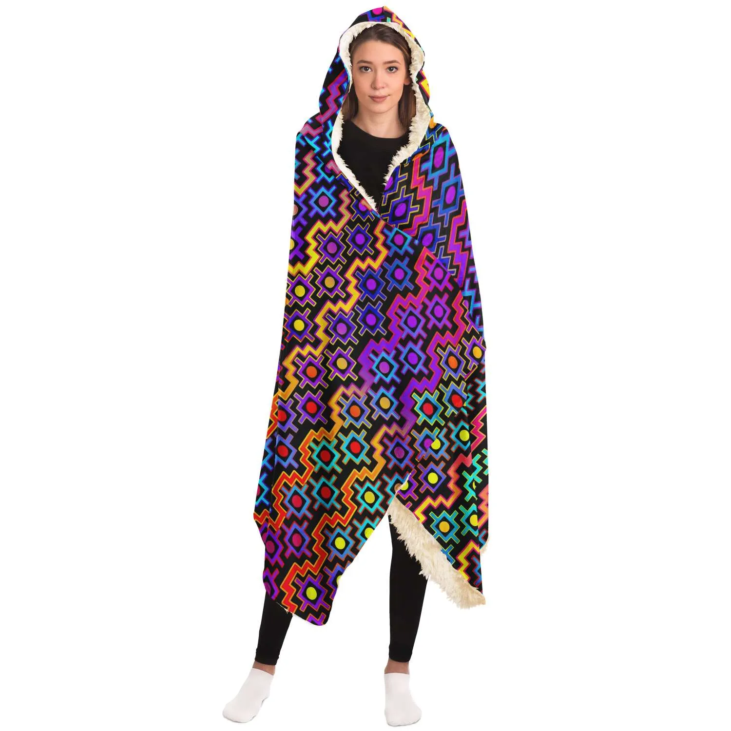 Rainbow Healing Hooded Blanket