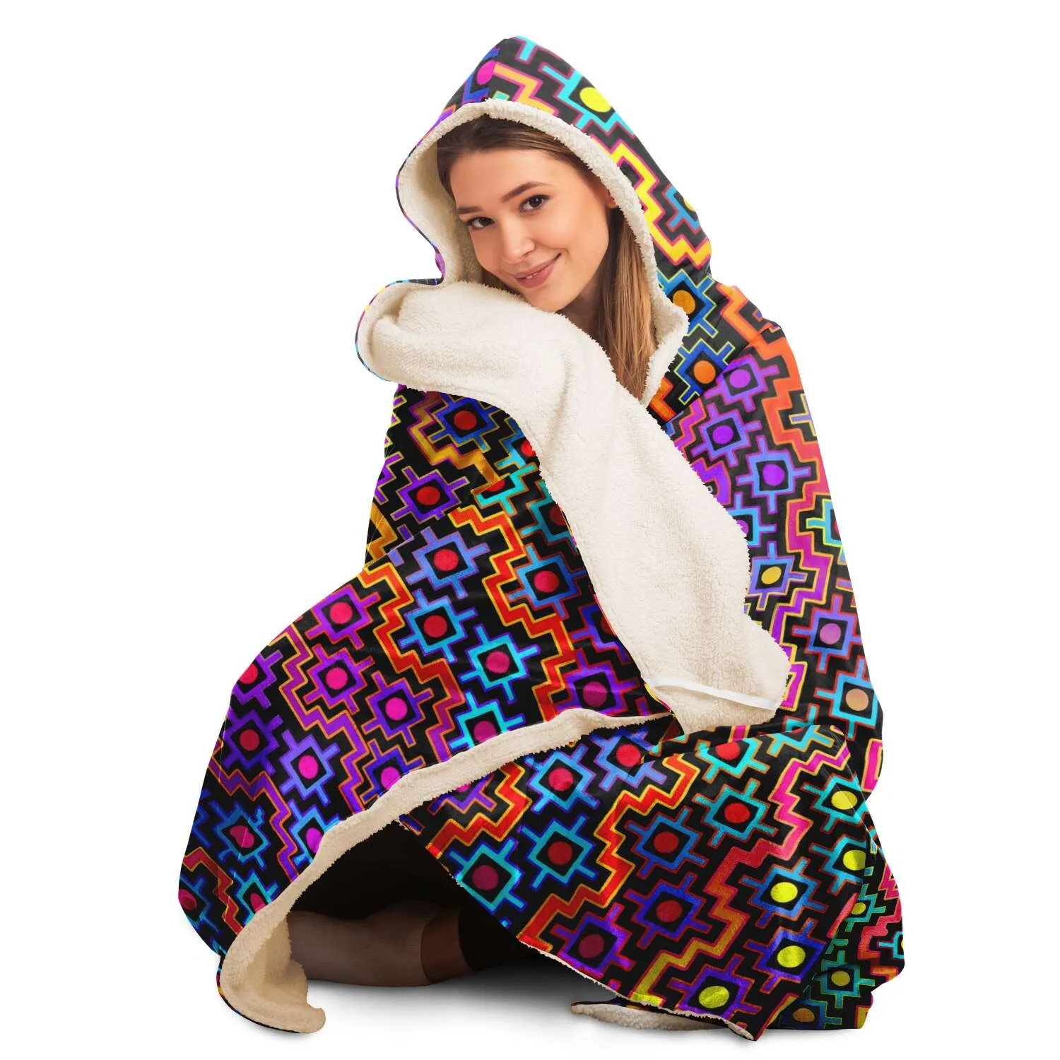 Rainbow Healing Hooded Blanket