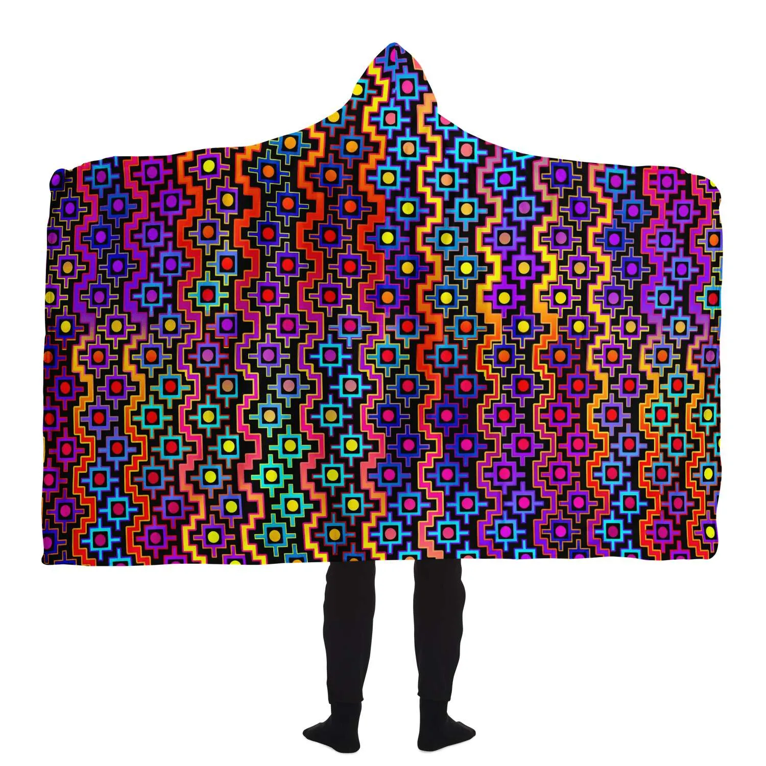 Rainbow Healing Hooded Blanket