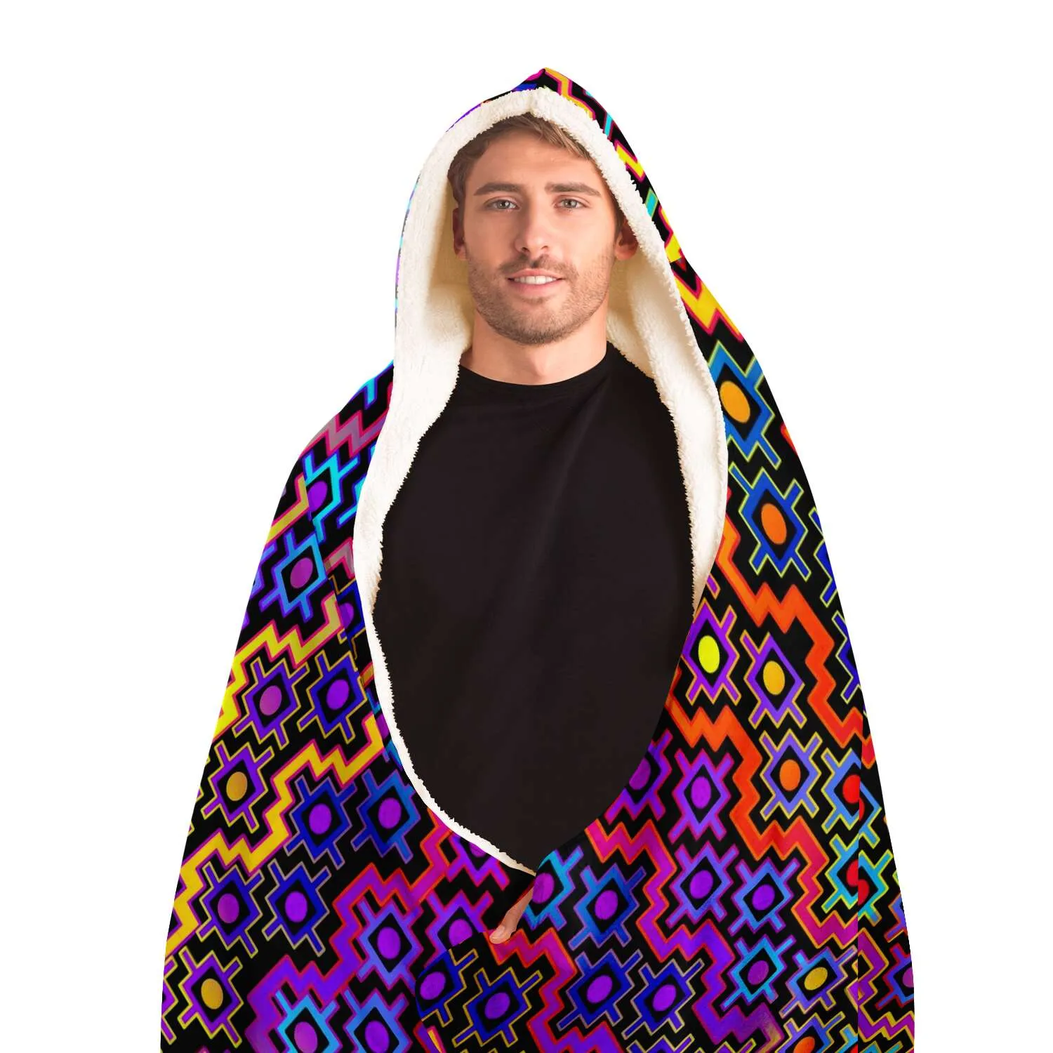 Rainbow Healing Hooded Blanket