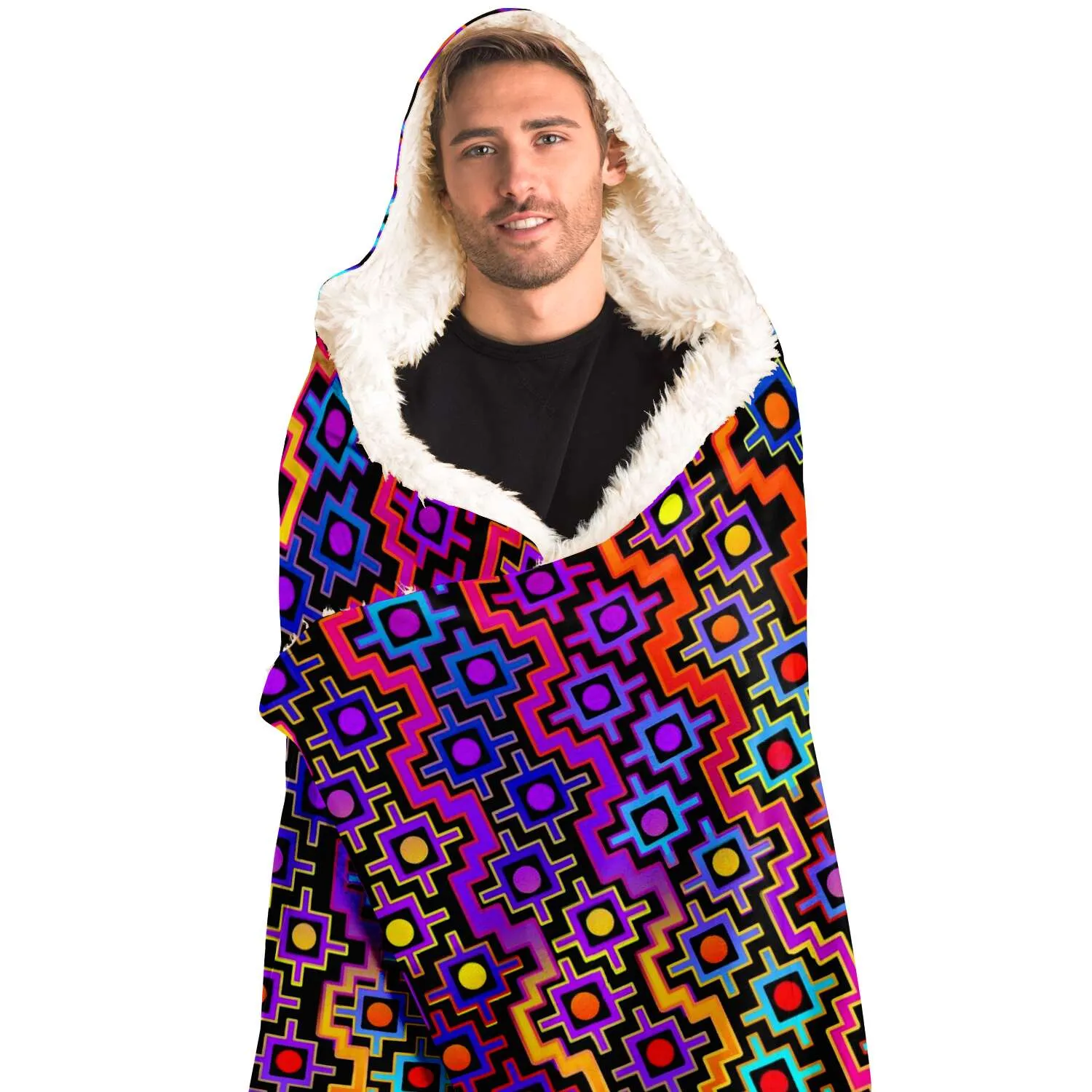 Rainbow Healing Hooded Blanket