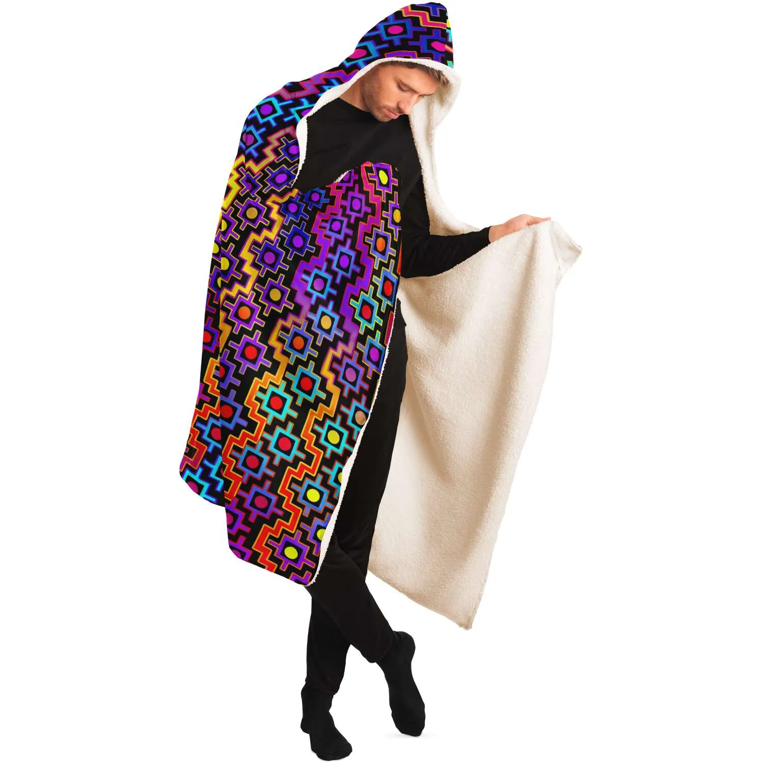 Rainbow Healing Hooded Blanket