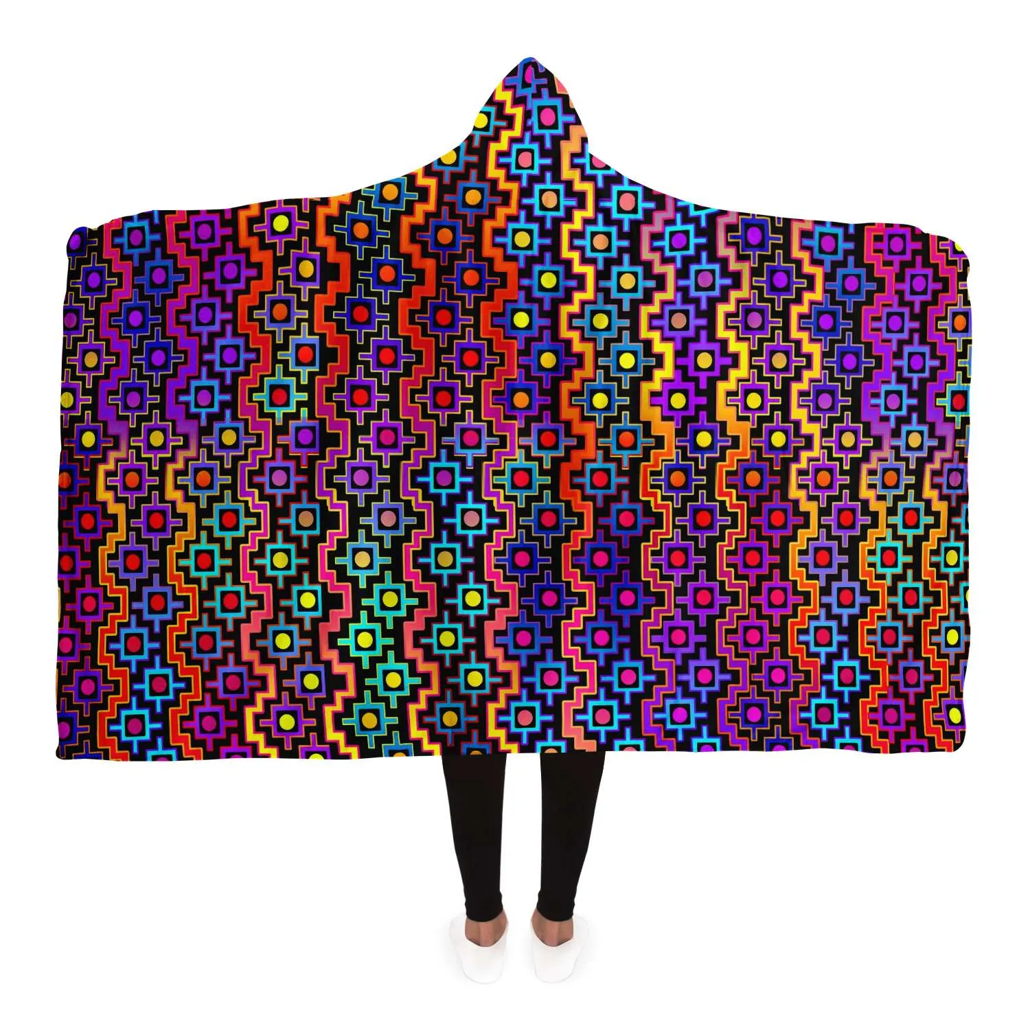 Rainbow Healing Hooded Blanket