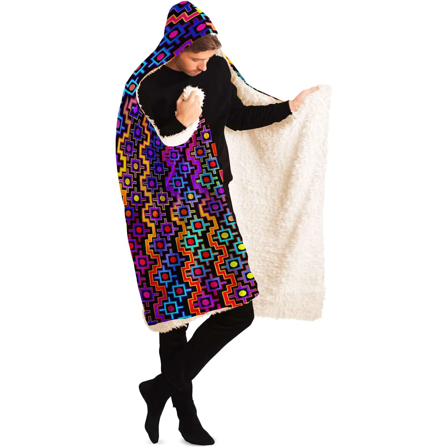 Rainbow Healing Hooded Blanket