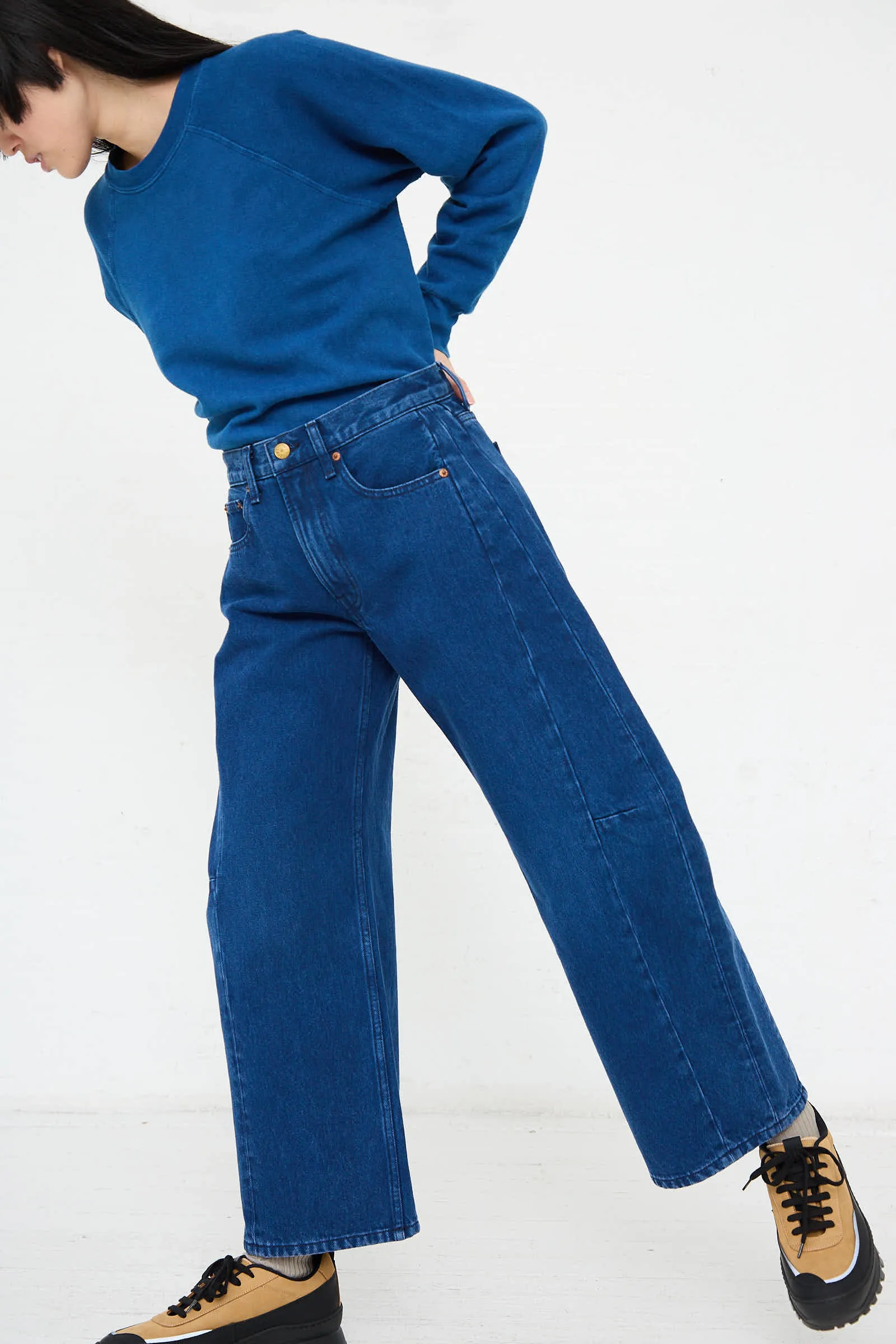 Relaxed Lasso Jean in Van Blue