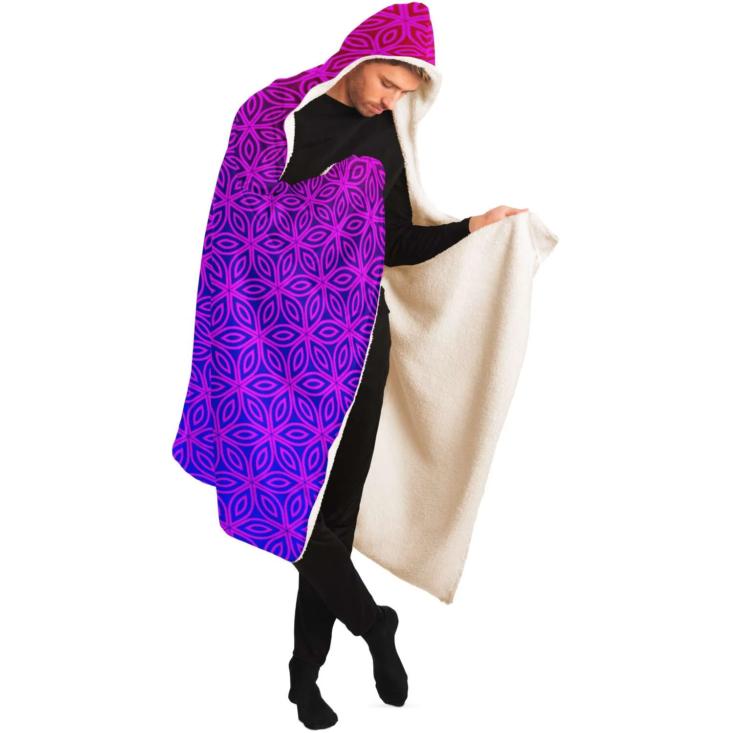 Sacral Bloom Hooded Blanket