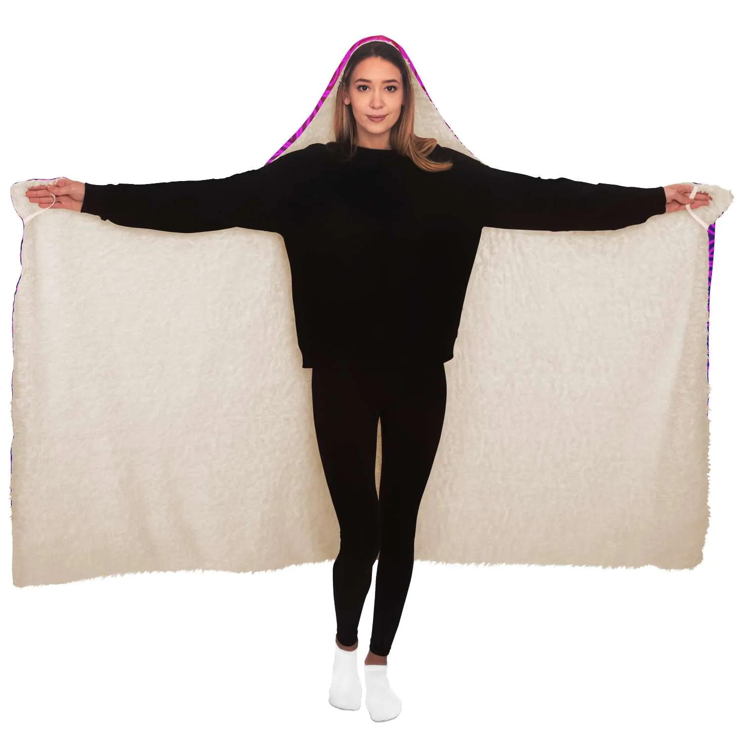 Sacral Bloom Hooded Blanket