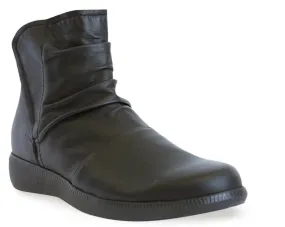 Scout Black Leather Ankle Boots