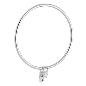 Shih Tzu Personalised Dog Tag Silver Bangle