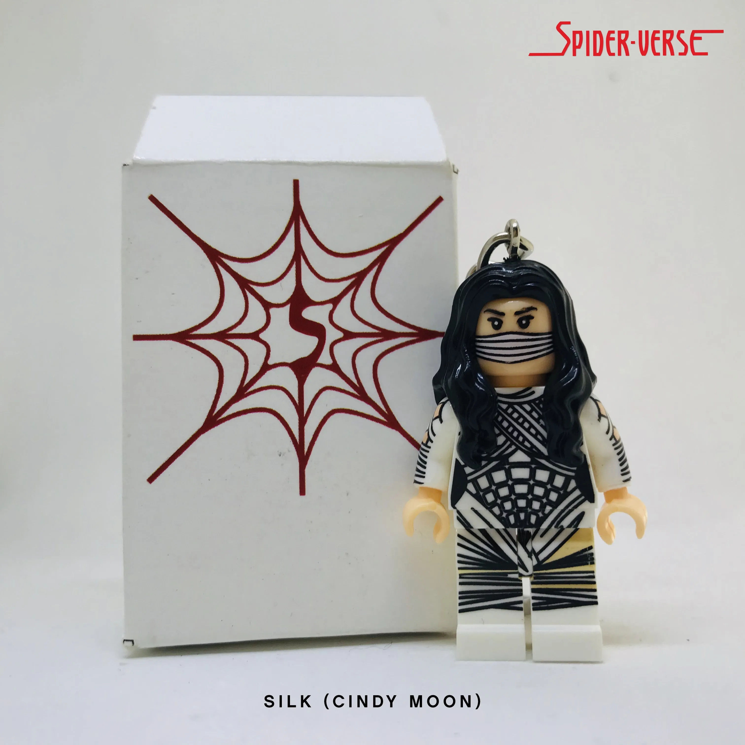 Silk (Cindy Moon) Custom Minifigure Keychain