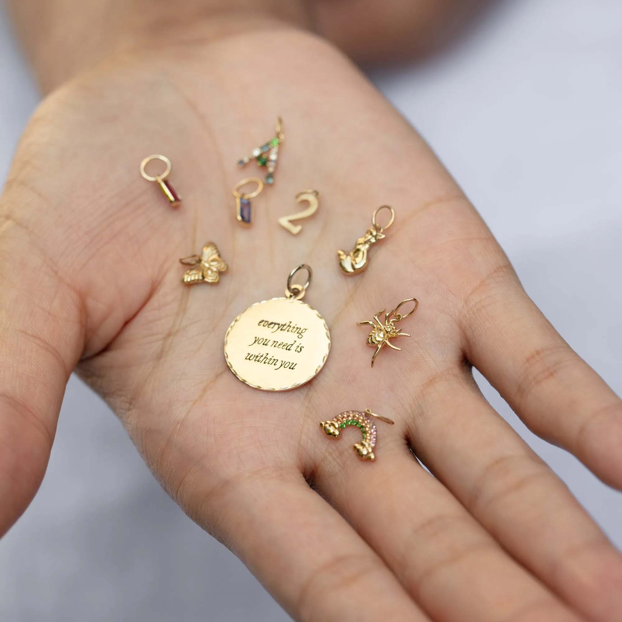 Solid Gold Nature Charm