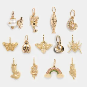 Solid Gold Nature Charm