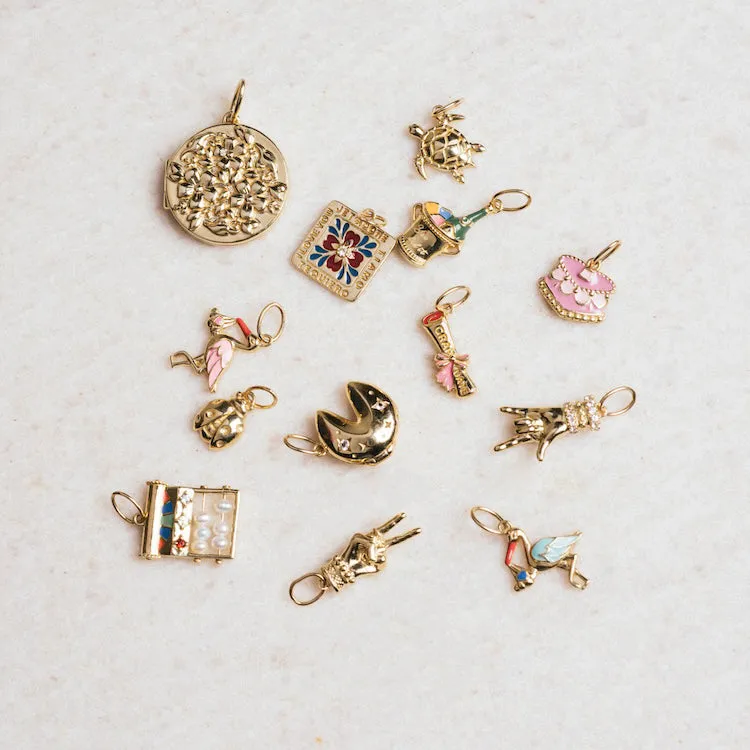 Solid Gold Nature Charm