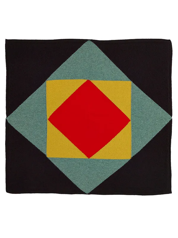 Tile Square Neckerchief Black & Oatmeal