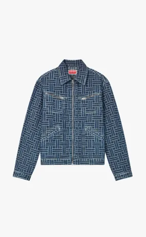 TRUCKER DENIM  WEAVE BLUE DENIM JACKET