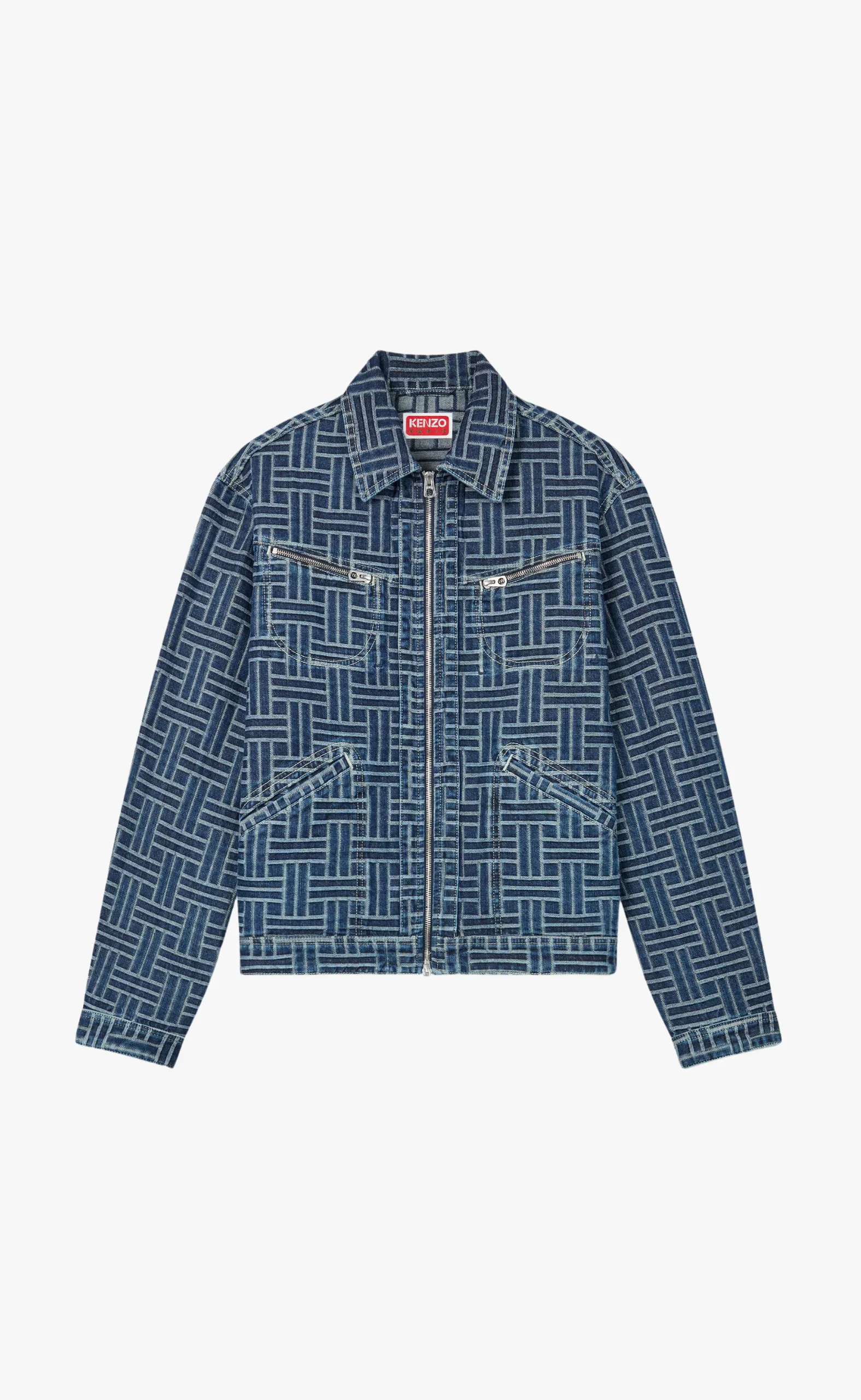 TRUCKER DENIM  WEAVE BLUE DENIM JACKET