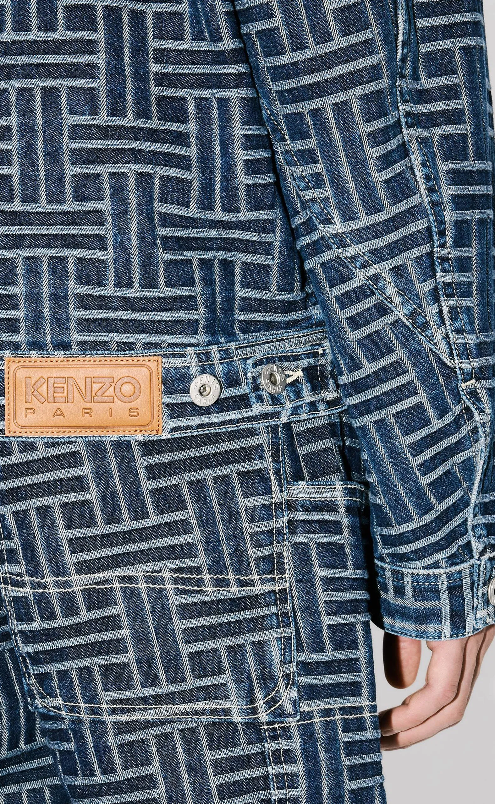 TRUCKER DENIM  WEAVE BLUE DENIM JACKET