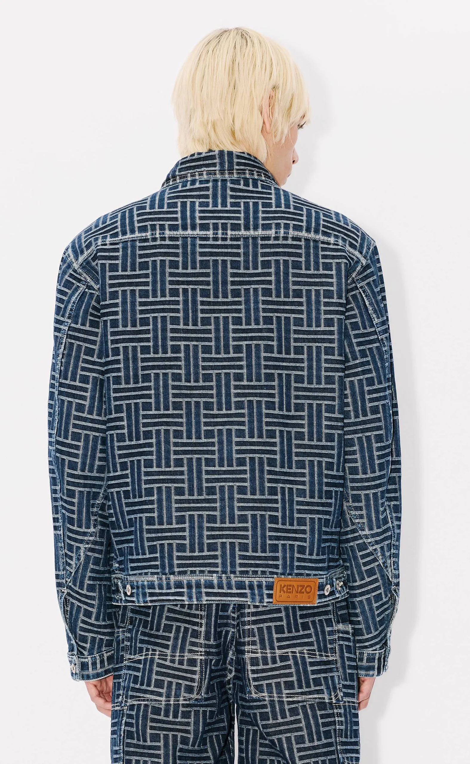 TRUCKER DENIM  WEAVE BLUE DENIM JACKET