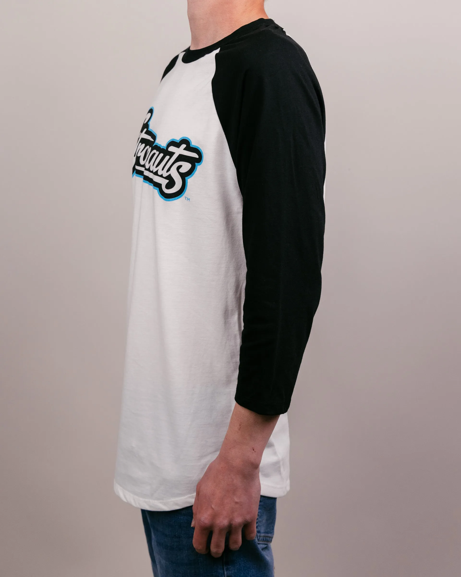 UCF Citronauts Script White & Black Raglan
