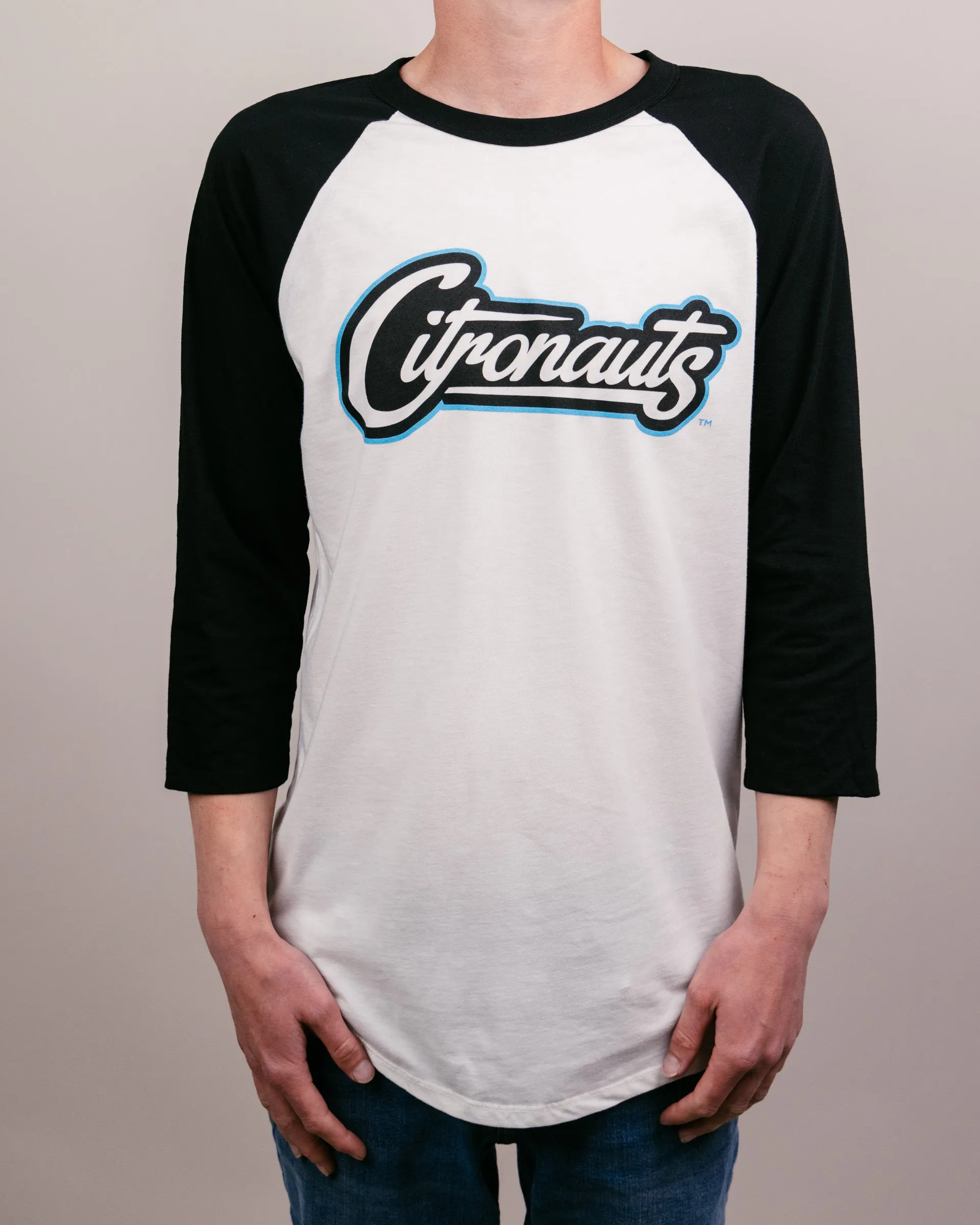 UCF Citronauts Script White & Black Raglan