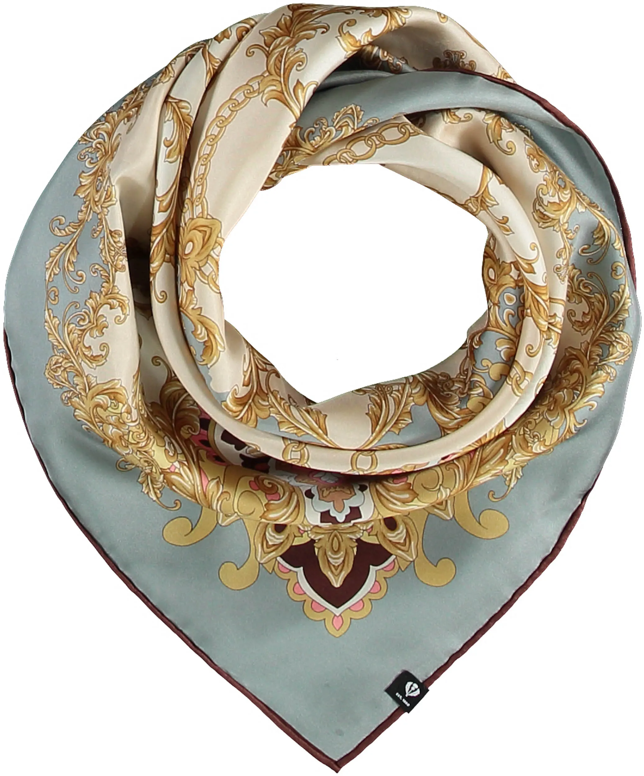 Versailles Ornamental Silk Oversized Square Scarf
