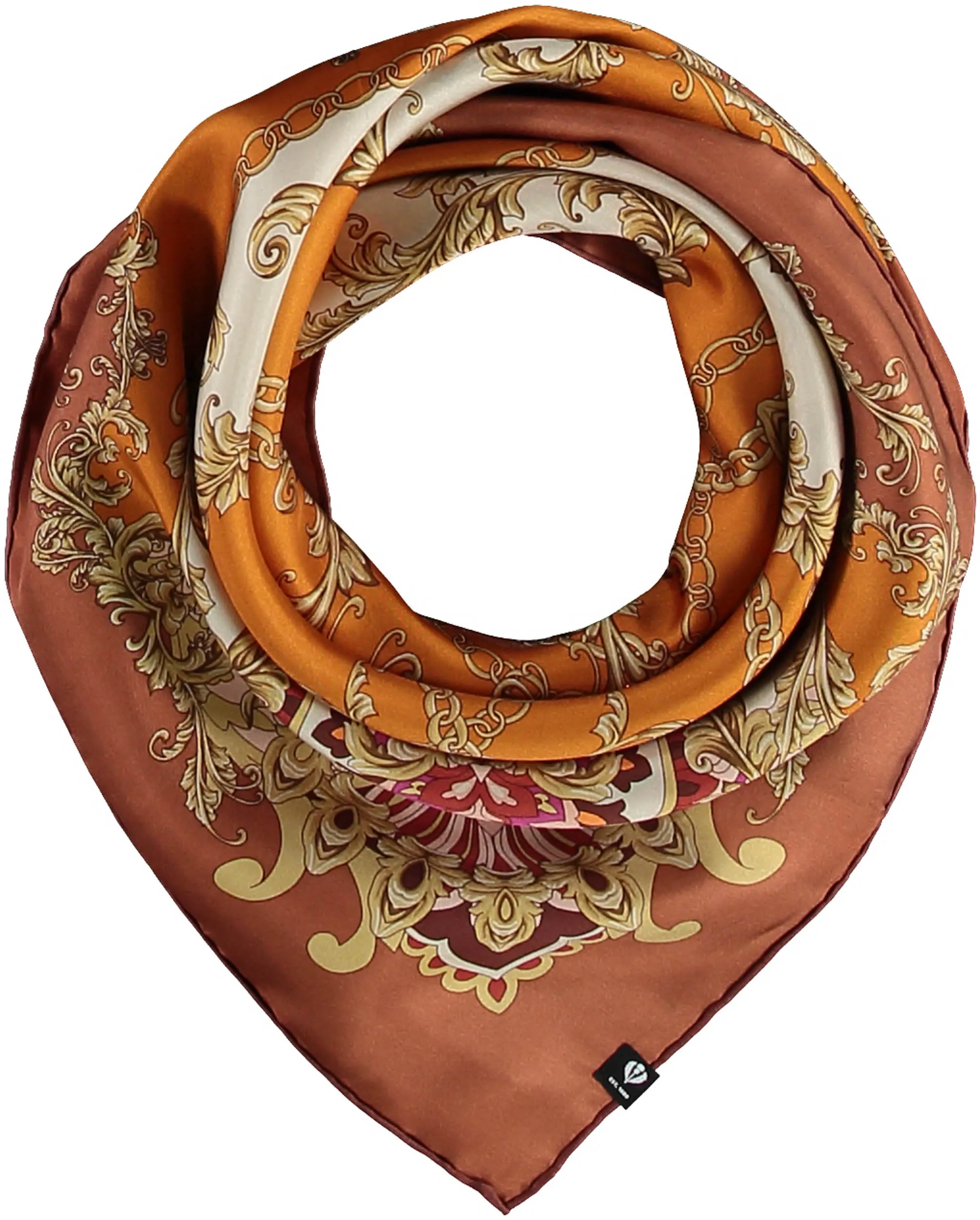 Versailles Ornamental Silk Oversized Square Scarf