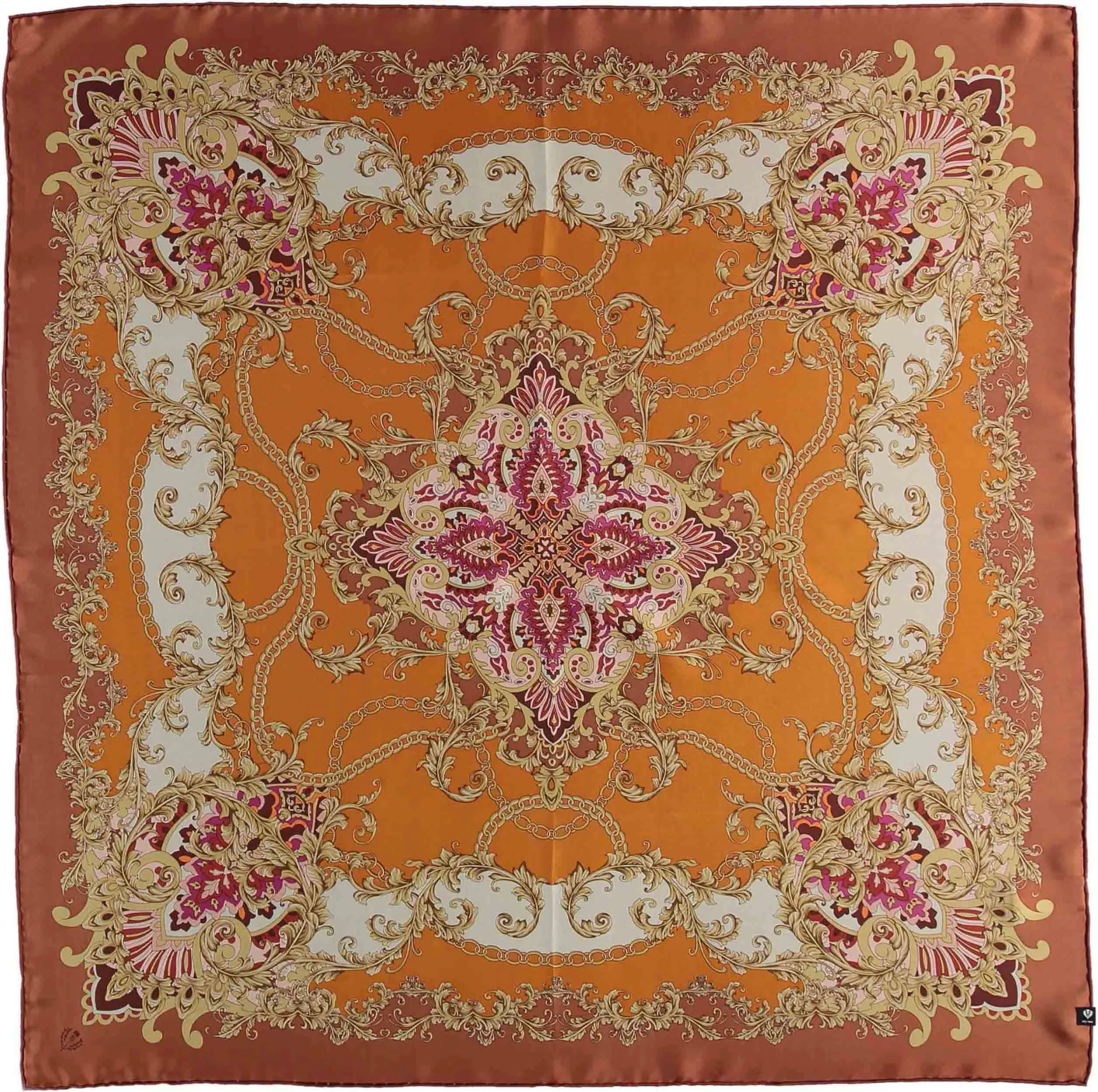 Versailles Ornamental Silk Oversized Square Scarf