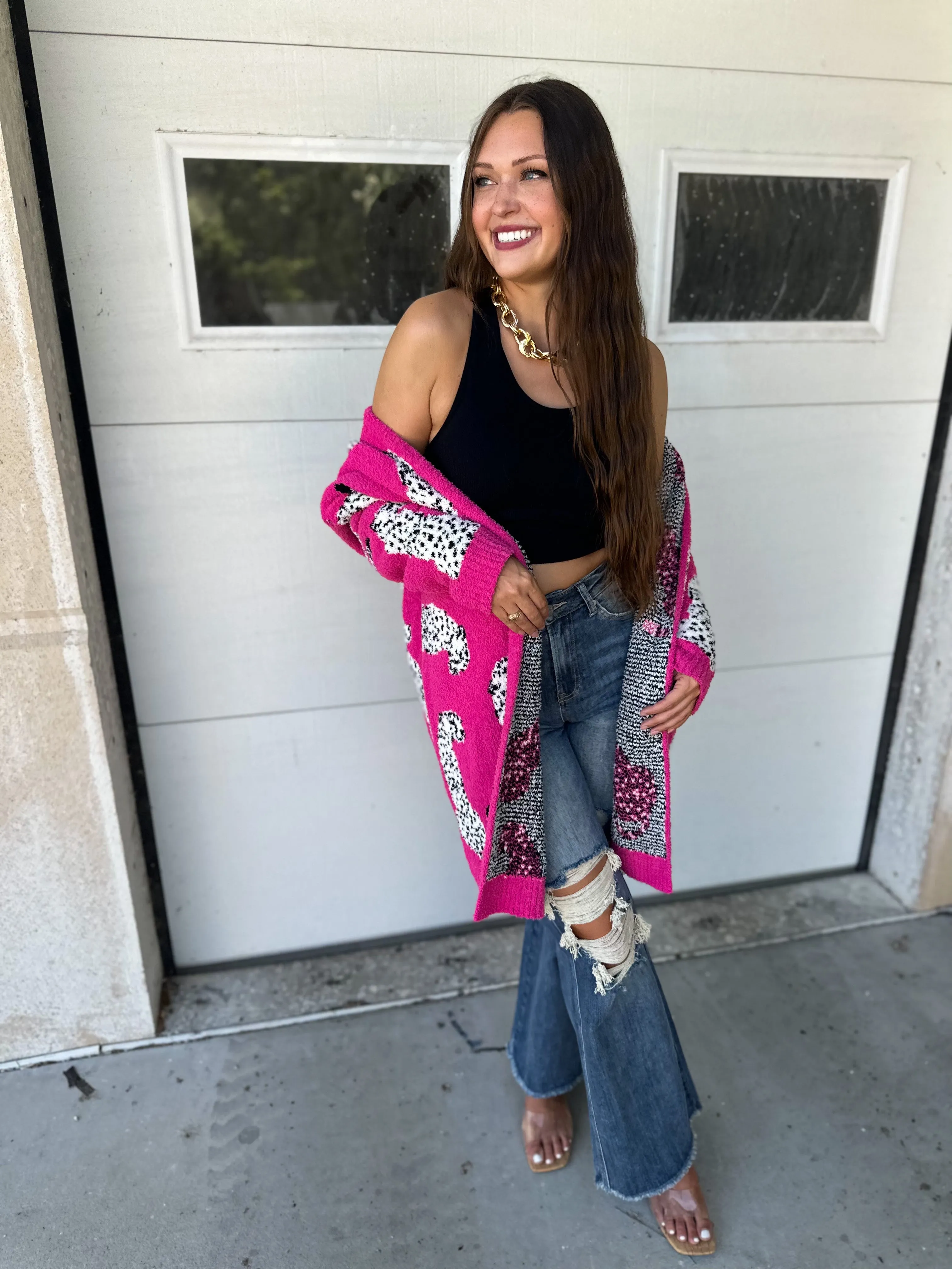 WILD ABOUT IT LEOPARD CARDIGAN