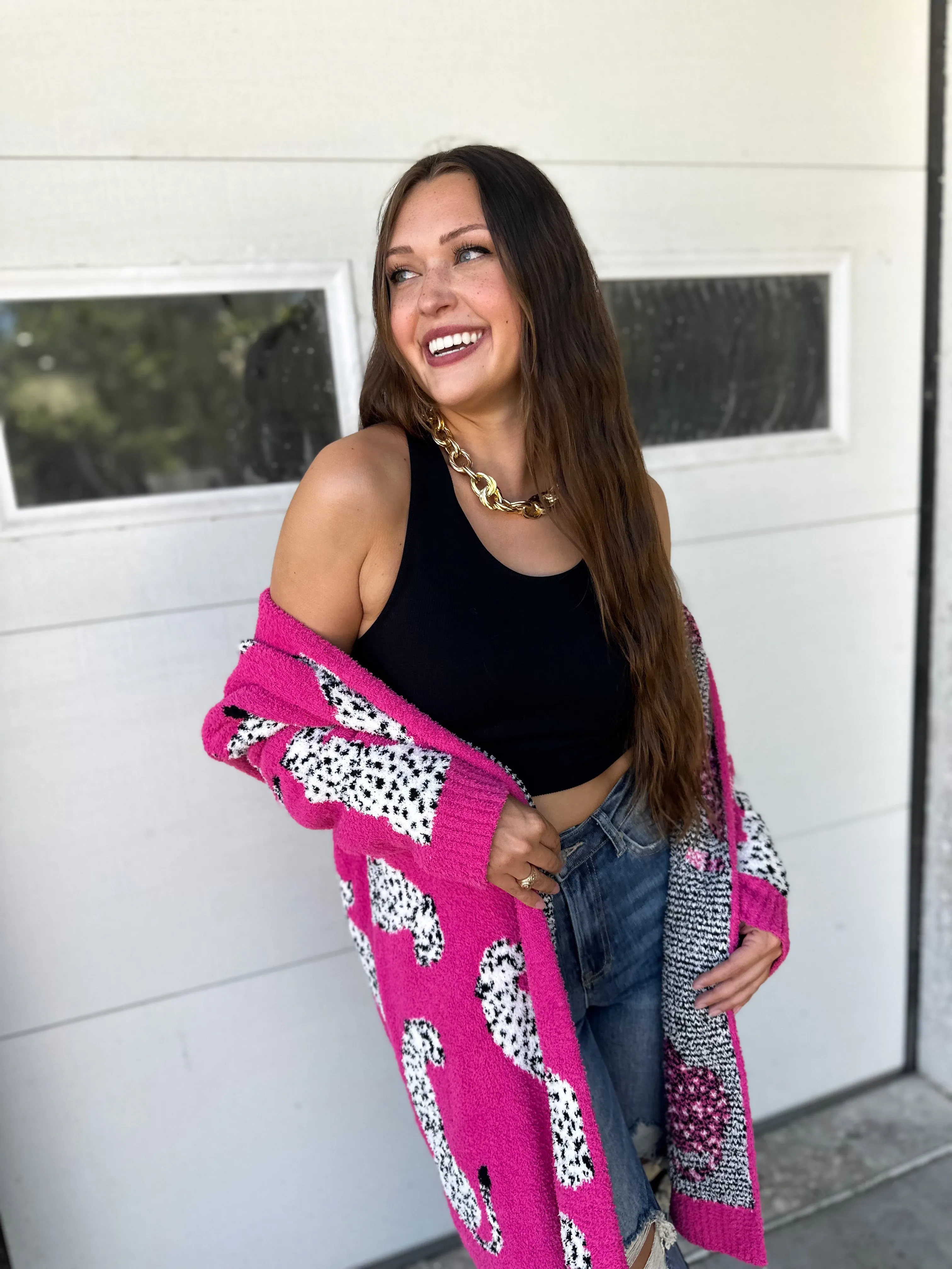 WILD ABOUT IT LEOPARD CARDIGAN