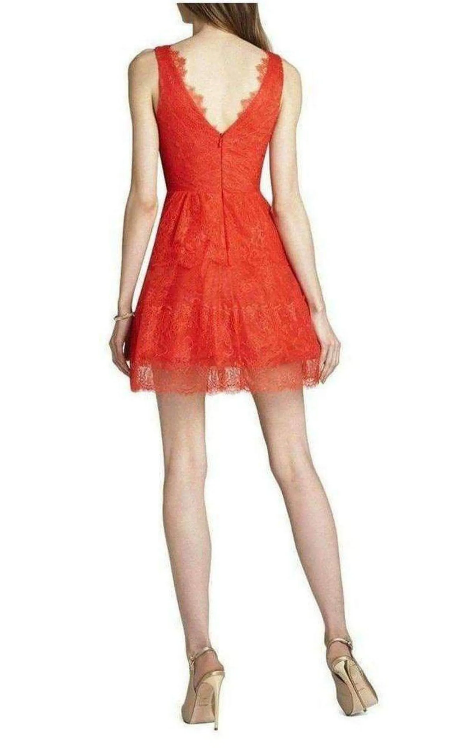 Willa Bright Poppy Lace Cocktail Dress
