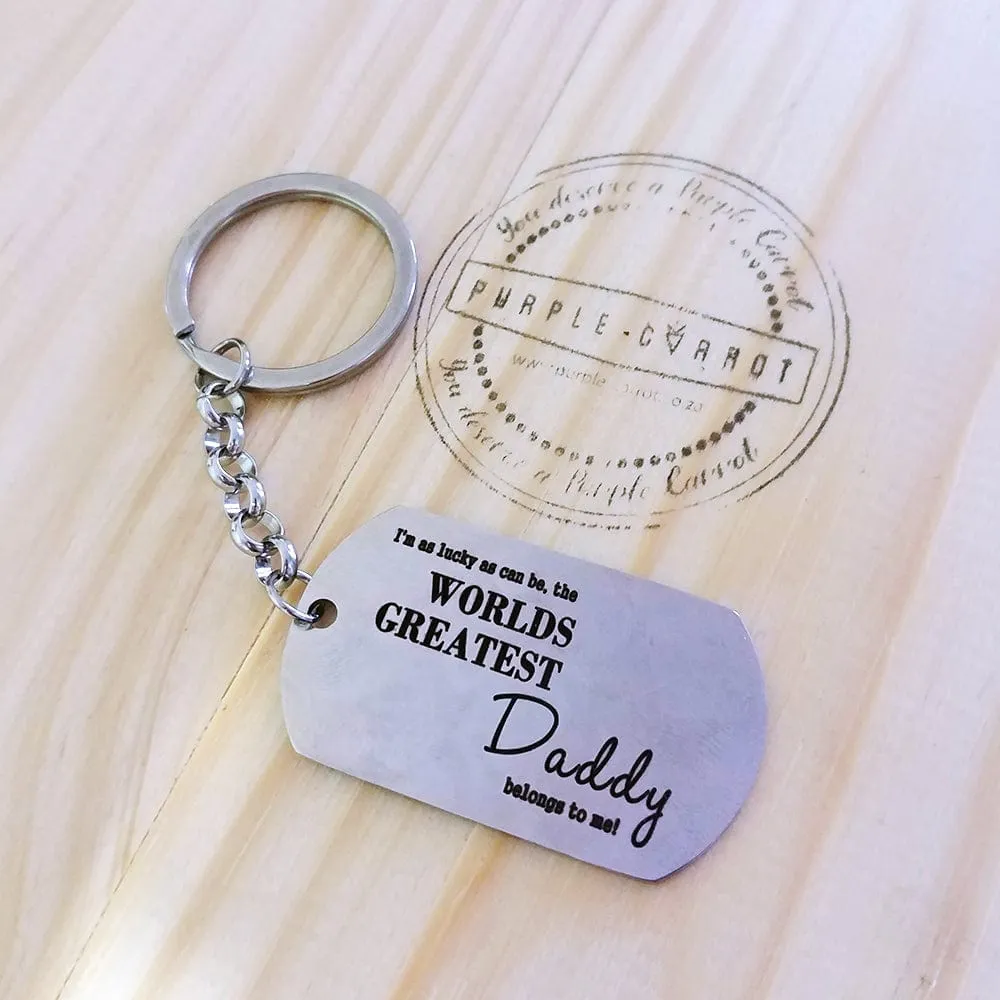 World Greatest Daddy Keychain