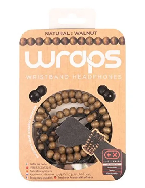 WRAPS Natural Wood In-Ear Headphones